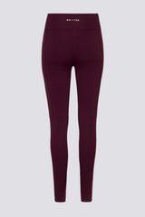 Soft Active V-Waist Leggings in Burgundy