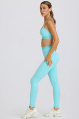 Soft Active Leggings in Aqua