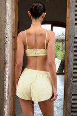 Square-Neck Bralette in Lemon