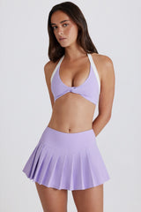 Soft Active Low-Rise Pleated Tennis Skort in Lilac