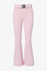 Waterproof Belted Ski Salopettes in Powder Pink