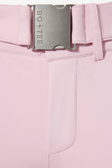 Waterproof Belted Ski Salopettes in Powder Pink