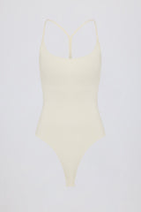 Cut-Out Bodysuit in Cream
