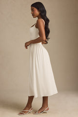 Modal A-Line Midaxi Dress in Ivory