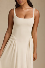 Modal A-Line Midaxi Dress in Ivory