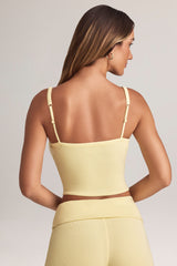 Modal Square-Neck Camisole Top in Lemon Sherbet