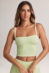 Modal Square-Neck Camisole Top in Sage Green