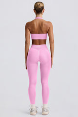 Define Luxe High-Waist Leggings in Bubblegum Pink
