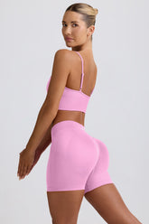 Define Luxe Mini Shorts in Bubblegum Pink