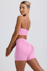 Define Luxe Mini Shorts in Bubblegum Pink