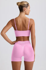 Define Luxe Mini Shorts in Bubblegum Pink