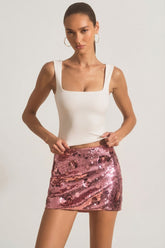 Modal Square-Neck Tank Top in White