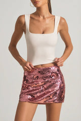 Modal Square-Neck Tank Top in White