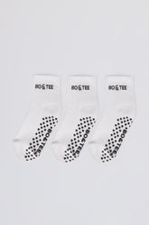 Pilates 3-Pack Socks Bundle in White
