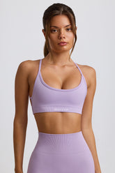 Super Sculpt Seamless Backless Sports Bra in Soft Lilac
