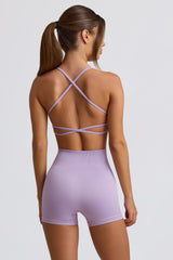 Super Sculpt Seamless Backless Sports Bra in Soft Lilac