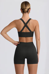 Super Sculpt Seamless Mini Shorts in Ash