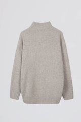 Soft Knit Oversized Jumper in Beige