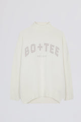 Soft Knit Oversized Jumper in Ivory