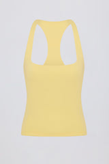 Soft Active Racerback Tank Top in Lemon