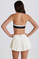 Soft Active Low-Rise Pleated Tennis Skort in Ivory