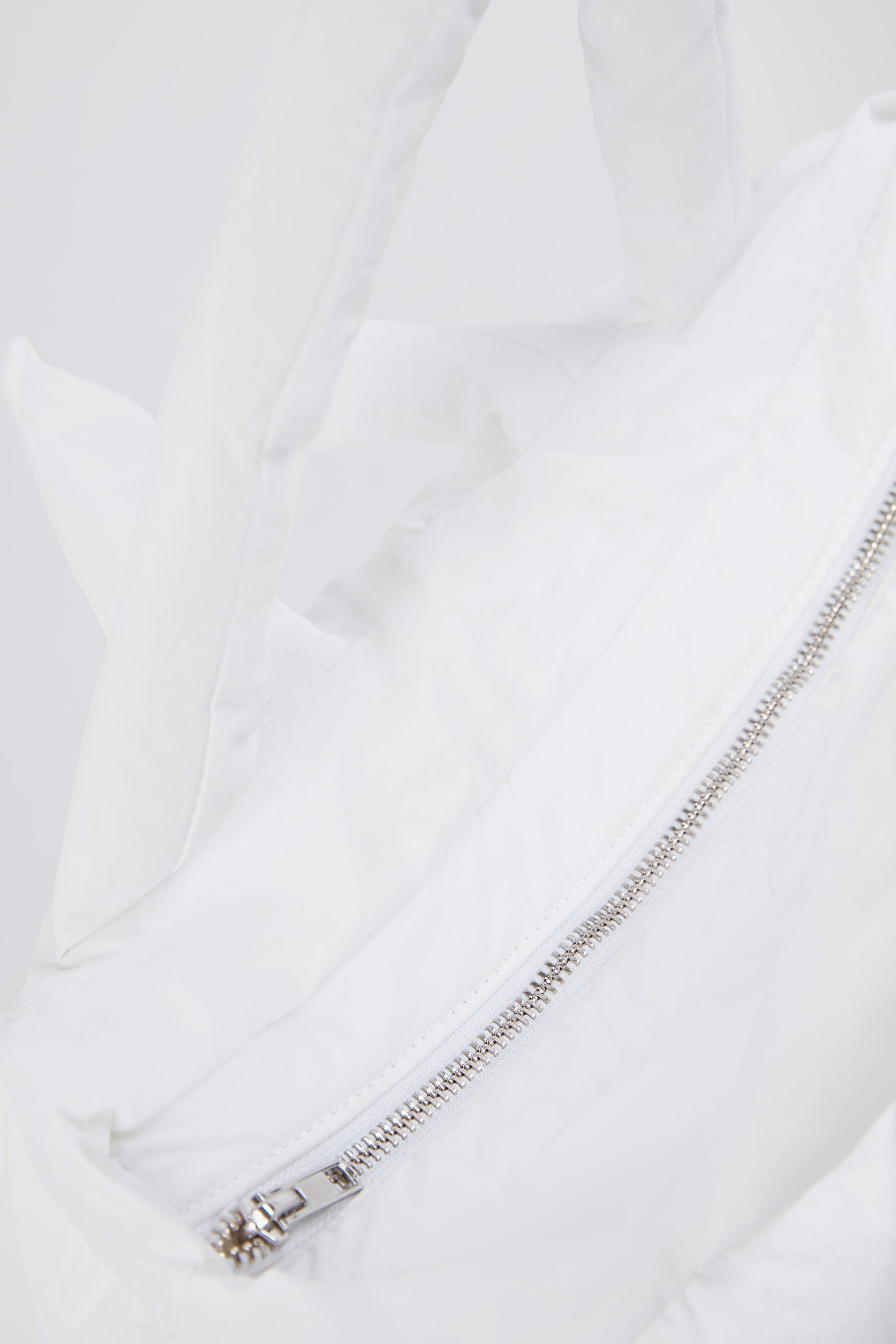 Quilted Puffer Bag in White