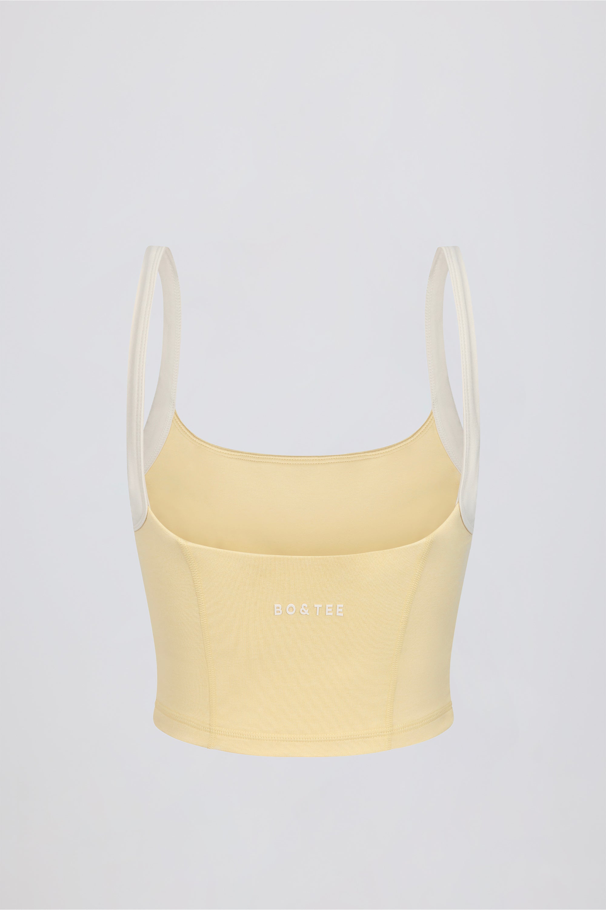 Cropped Tank Top in Lemon Marl