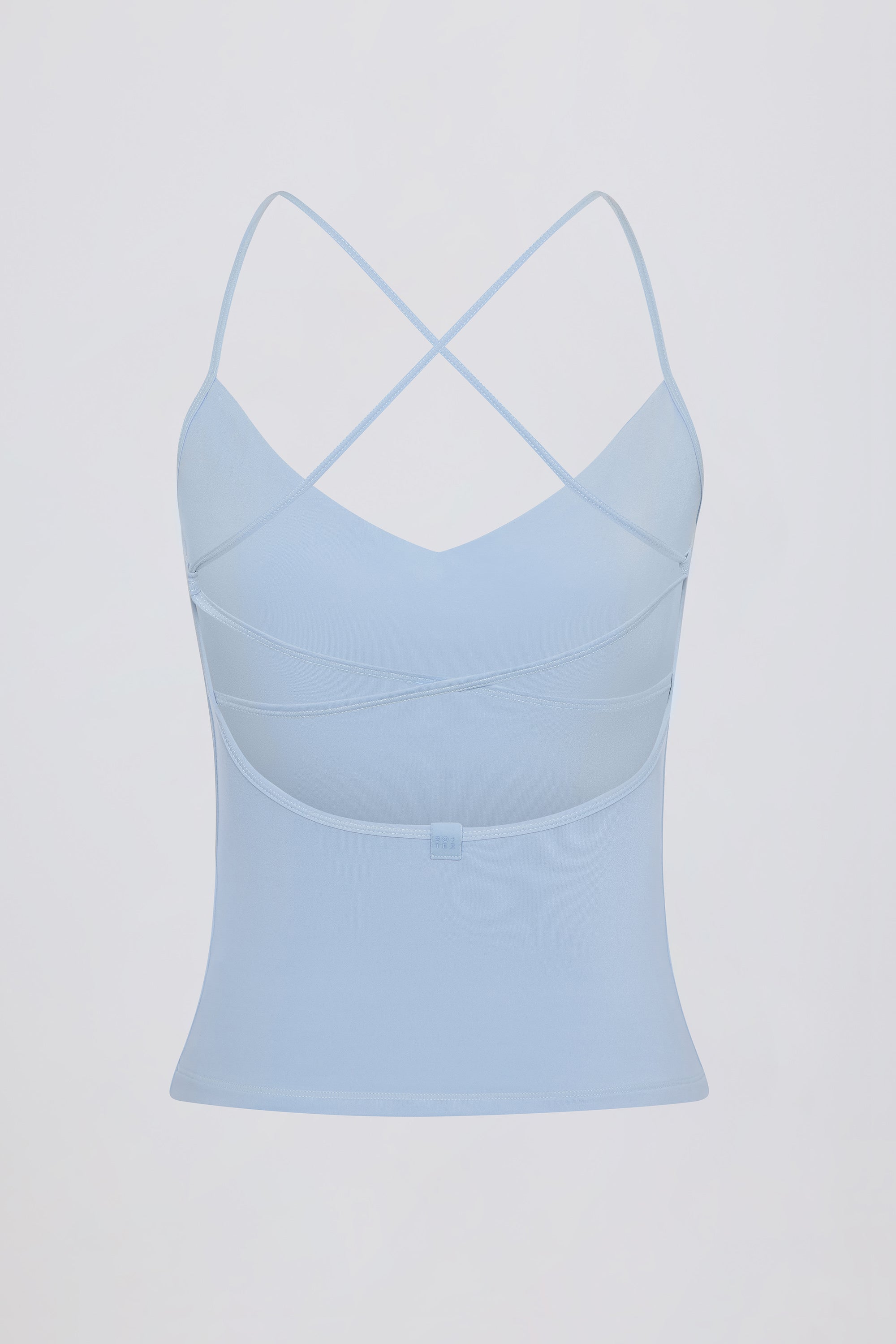 Cross-Back Tank Top in Sky