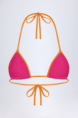 Triangle Bikini Top in Fuchsia Pink