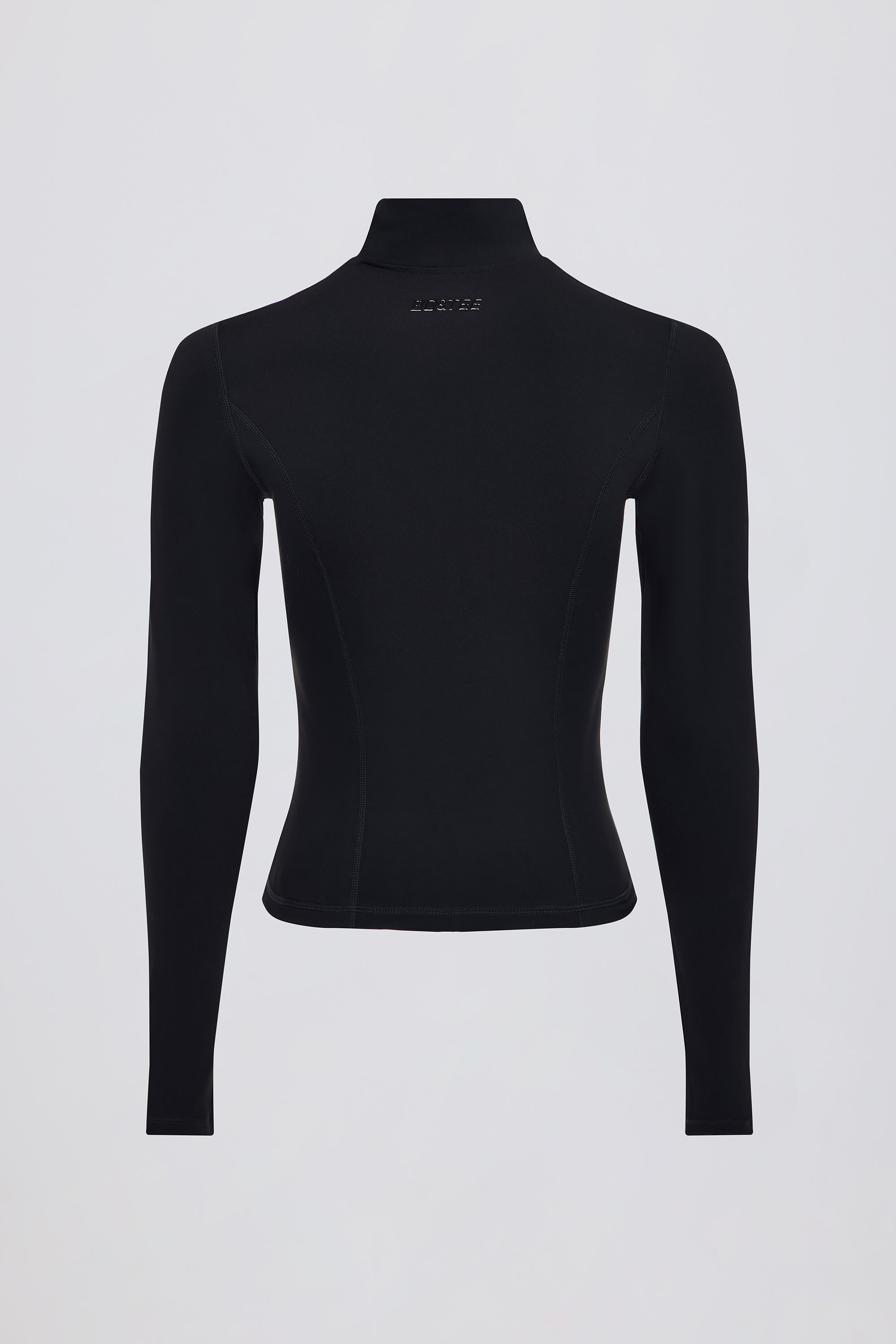 Soft Active Zip-Up Jacket in Black