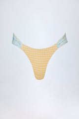 Cheeky Bikini Bottoms in Yellow Gingham