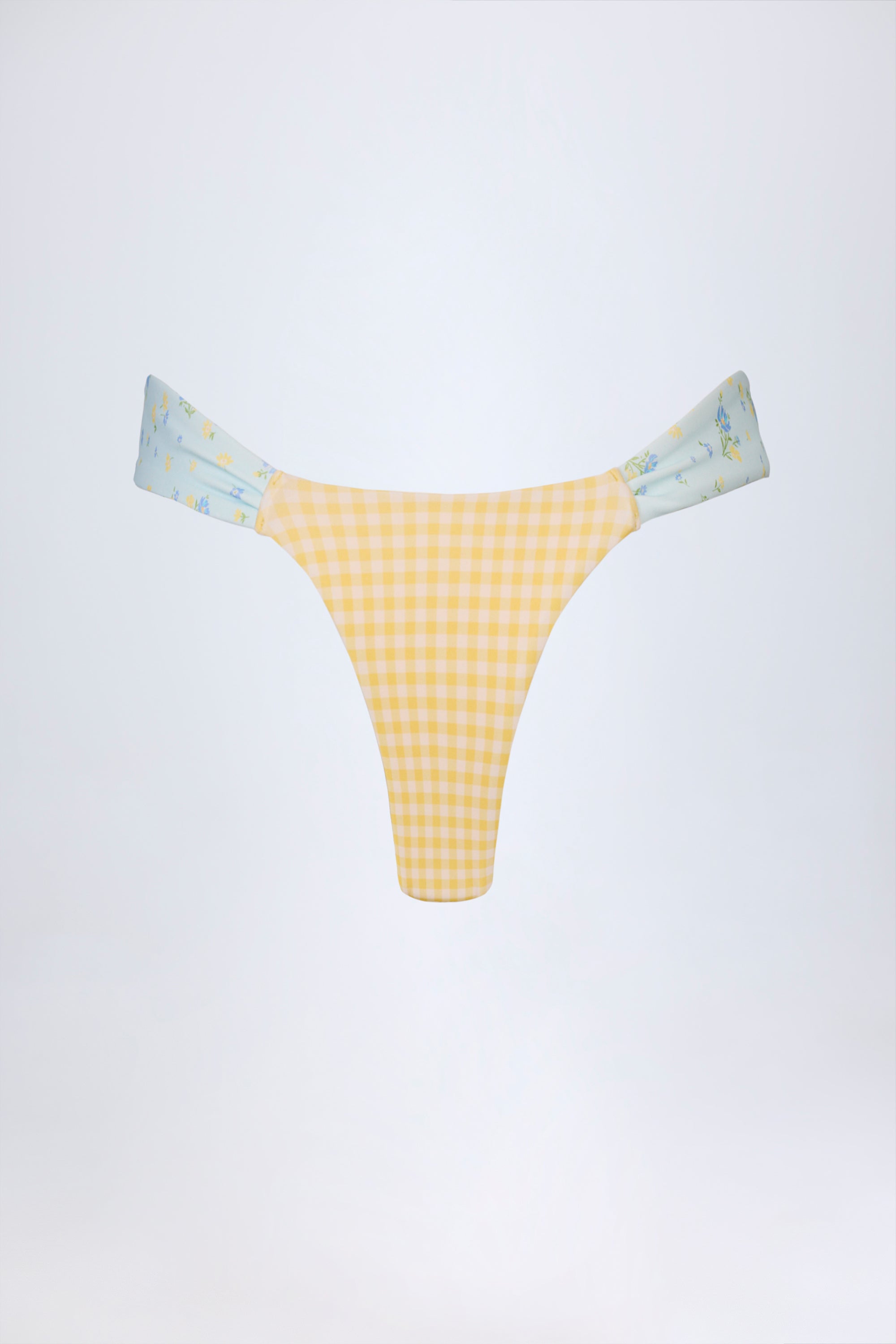 Cheeky Bikini Bottoms in Yellow Gingham