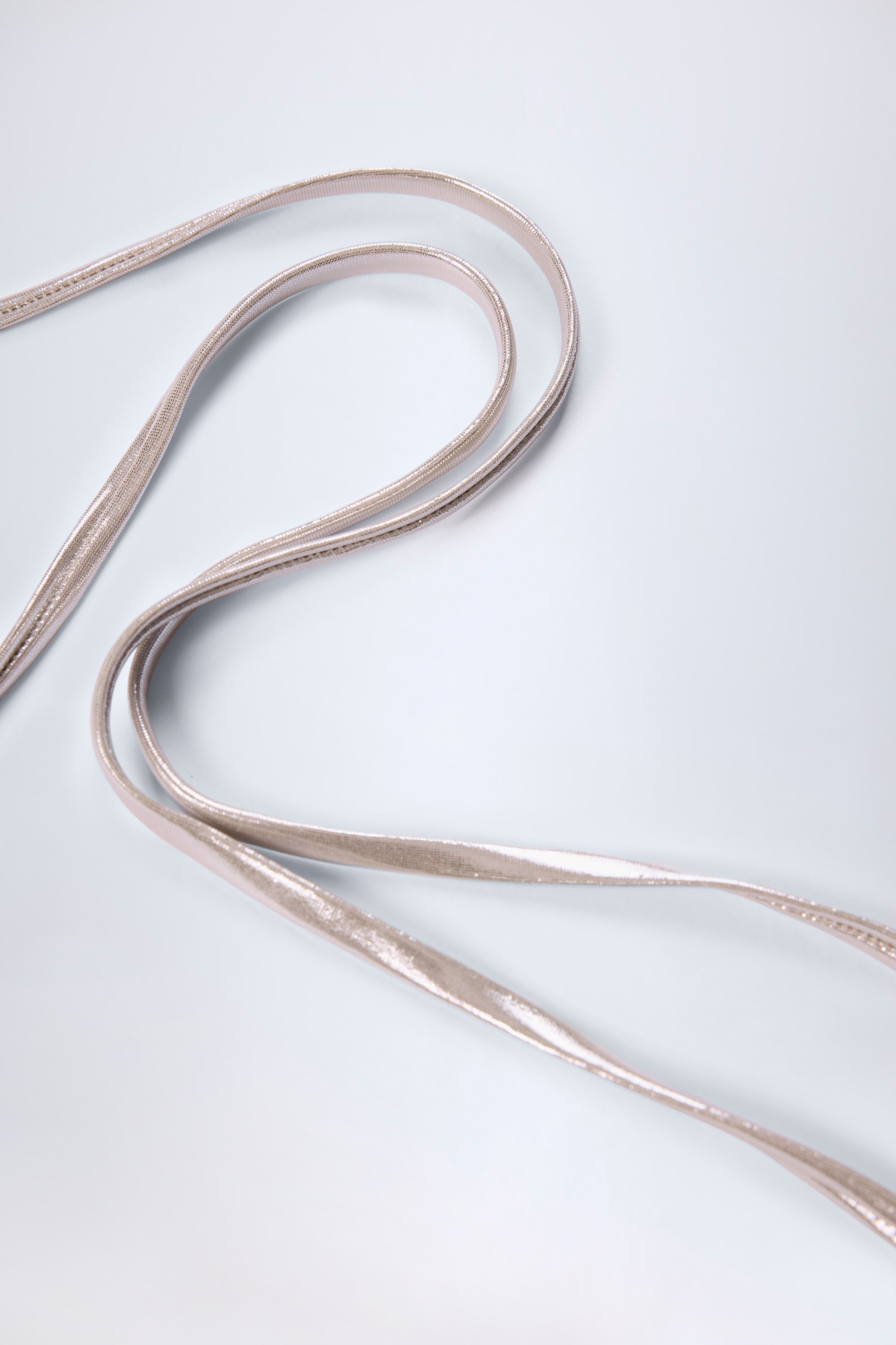 Panelled Cut-out Swimsuit in Silver Chrome